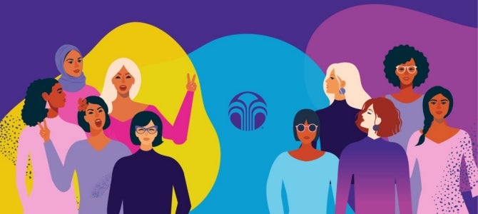 Print International Women's Day at Nu Skin banner