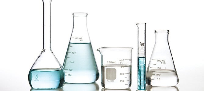 ageLOC youth study - image 01 testing beacons with blue liquid